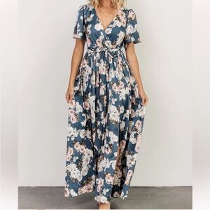 Baltic Born Blue Floral Maxi Dress
